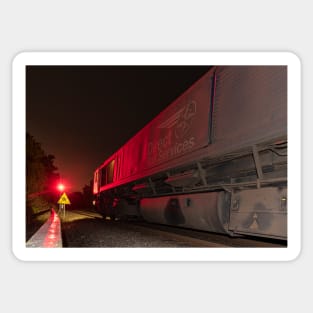 Class 66 loco at Night time Sticker